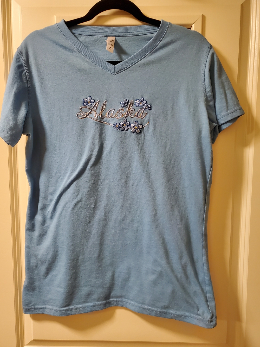 TEEMAX Light Blue V-Neck Tee